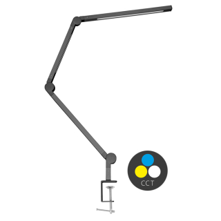 LED kancelárska lampa SPACE 19W, CCT čierna