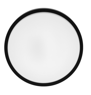 LED stropné svietidlo 18W, IP44, čierne