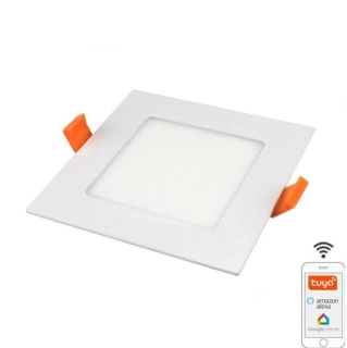 SMART LED panel zapustený WIFI 6W / 3000K-6500K biely