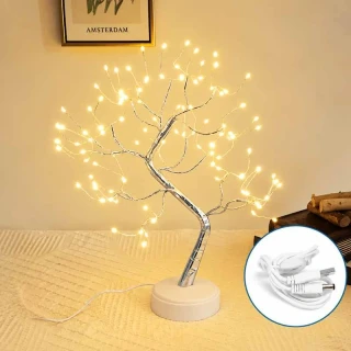 LED svetelný dekoratívny stromček teplá biela, 45 cm