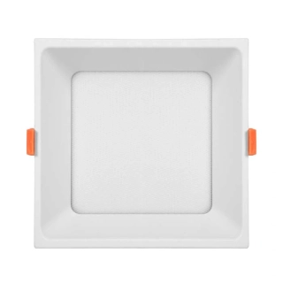 Vstavané LED 24W hranaté svietidlo biele, IP44