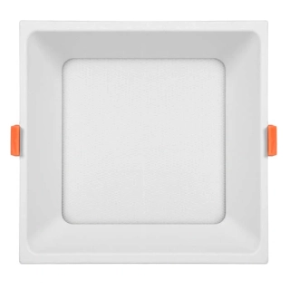 Vstavané LED 36W hranaté svietidlo biele, IP44