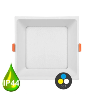 Vstavané LED 12-36W hranaté svietidlo biele, IP44