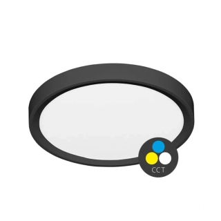 Stropné LED 32-50W svietidlo čierne, IP40