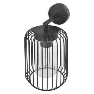 Záhradné nástenné svietidlo SALVIA, antracit, E27, IP44