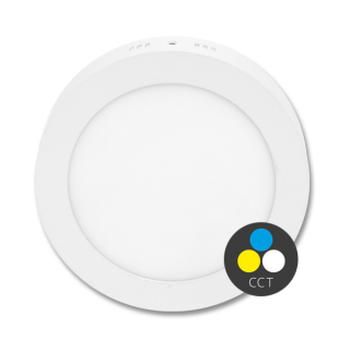 Prisadený kruhový LED panel, s nastaviteľnou farbou svetla