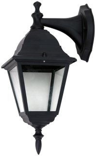 Exterierové nástenné svietidlo, s visiacim ramenom