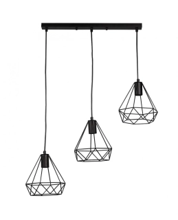 Závesné svietidlo VIGO-P, 3x E27, čierne