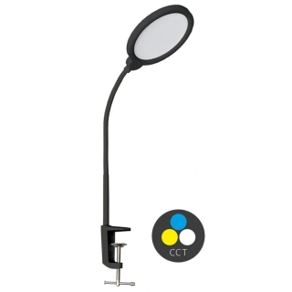 LED stmievateľná stolová lampa , nastaviteľná farba svetla, 500lm, 10W, čierna