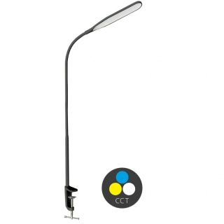 LED stmievateľná stolová lampa , nastaviteľná farba svetla, 500lm, 10W, čierna