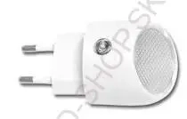 Orientačné LED svetlo do zásuvky biele