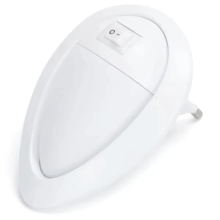 Nočné svietidlo do zásuvky EU 0,6W/20lm s vypínačom