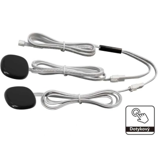 Vypínač dotykový centrálny duálny stmievateľný, 12V-24V