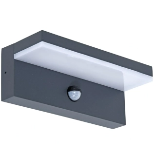 Vonkajšie nástenné senzorové LED svietidlo ALDA - antracitové, 9W