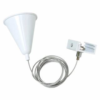 Záves na 3-fázovú lištu biely