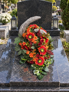 Spomienková ikebana na hrob