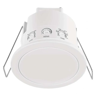 Mikrovlnný senzor prítomnosti IP20 24GHZ 2000W, biely