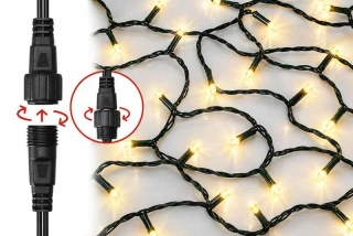 Standard LED spojovacia vianočná reťaz, 5 m, vonkajšia aj vnútorná, teplá biela