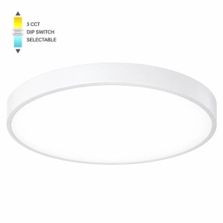 LED stropné svietidlo FINESSE R1-45, 45 W, Ø 50 cm, CCT, biele