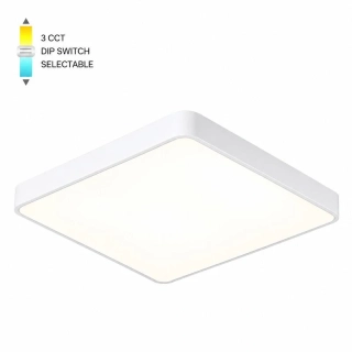 LED stropné svietidlo FINESSE S1-45, 45 W, 50 × 50 cm, CCT, biele