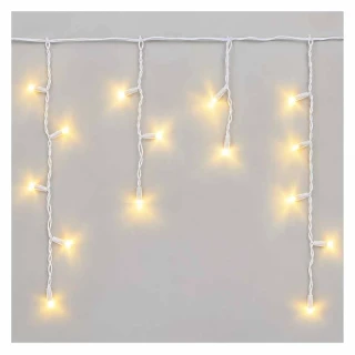 Premium LED spojovacia reťaz biela – cencúle, 3 m, vonkajšia, teplá biela