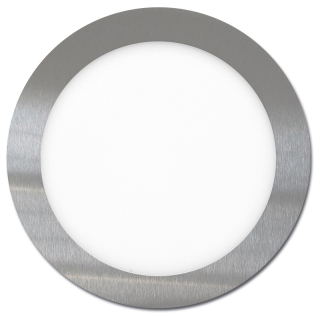 Zapustený LED panel kruh, 17,5 cm, 12 W, 2700 K, IP20, chróm (LED-WSL-12W/27/CHR)