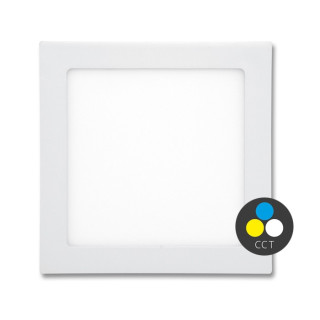 Zapustený LED panel RAFA 24V štvorec, 17,5 × 17,5 cm, 12 W, CCT, IP44, biely (LED24V-WSQ-CCT/12W/BI)