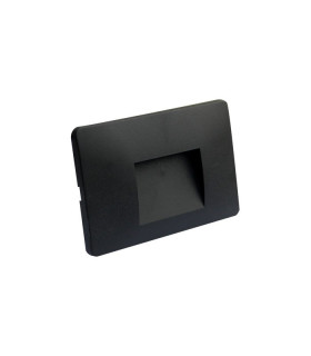 LED schodiskové svietidlo MINO, 3 W, 13,4 × 8,5 cm, IP65, čierne