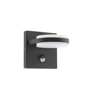 LED vonkajšie nástenné svietidlo BERGEN-2D-S, 12 W, 12 × 14 cm, 4000 K, IP44, čierne
