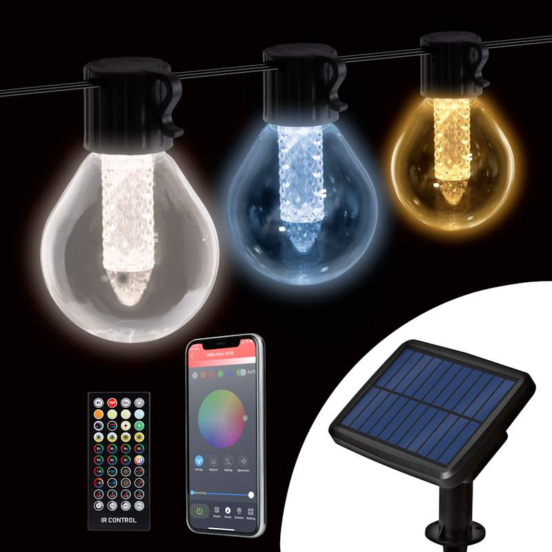 Smart solárna LED reťaz G40